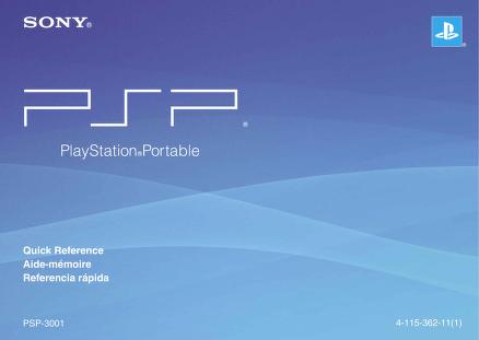 SONY PLAYSTATION 3 Quick Reference Manual & Safety and Support